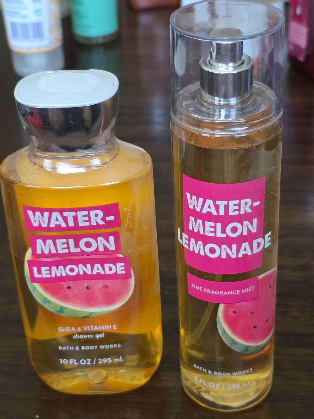 Bath & Body Works Watermelon Lemonade Shower Gel and Fine Fragrance Mist Set